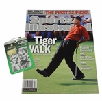 2002 Masters SERIES Badge with 2002 Sports Illustrated Magazine