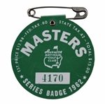 1962 Masters Tournament SERIES Badge #4170 - Arnold Palmer Winner