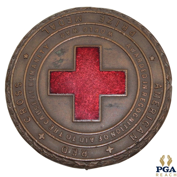 1918 American Red Cross Western Golf Assoc. Medal Awarded to Jock Hutchinson 
