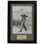 John JH Taylor Signed Cut with Photo - Framed JSA #XX48170