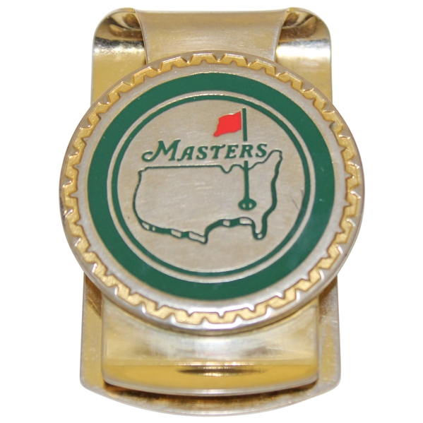 Masters Tournament Undated Logo Gold Tone Money Clip 