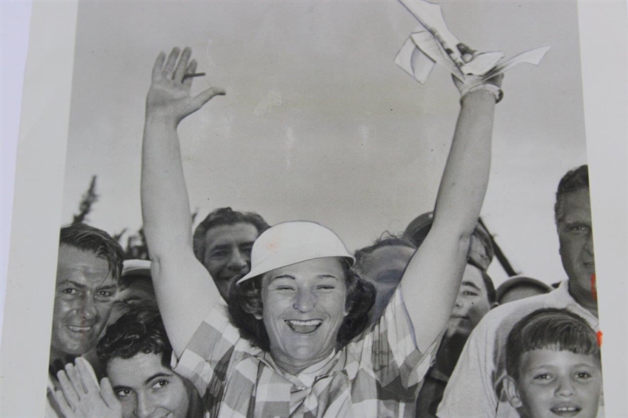 Babe Zaharias I'm Back, Folks 1954 Wire Photo - First Win After Cancer Comeback