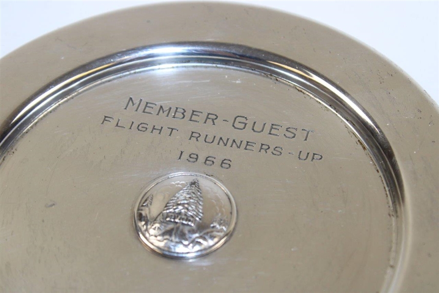 1966 Pine Valley Golf Club Member-Guest Flight Runner-Up Sterling Silver Plate