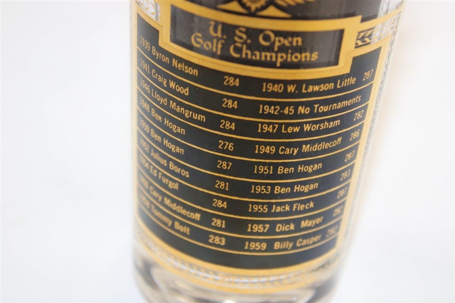 U.S. Open & Kentucky Derby 1939-1959 Champions Glass