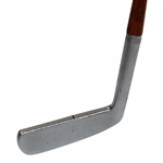 Circa 1980s Spalding Blue Chip Putter with Wooden Shaft