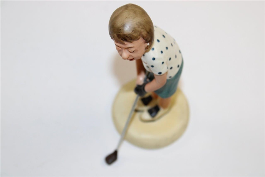 Vintage Female Golfer Statue by Goebel West Germany