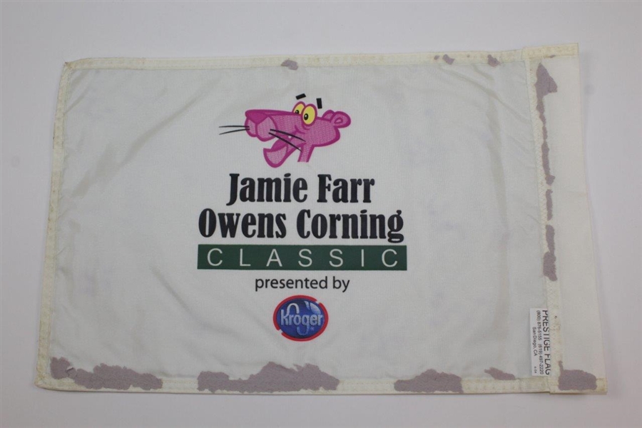 Kroger Jamie Farr Owens Corning Classic Champions Flag with Years Won Notations JSA ALOA