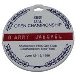 Barry Jaeckels 1986 U.S. Open at Shinnecock Hills Golf Club Contestant Bag Tag