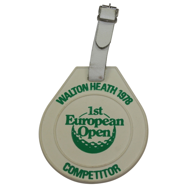 Barry Jaeckel's 1978 Walton Health 1st European Open Competitor Bag Tag