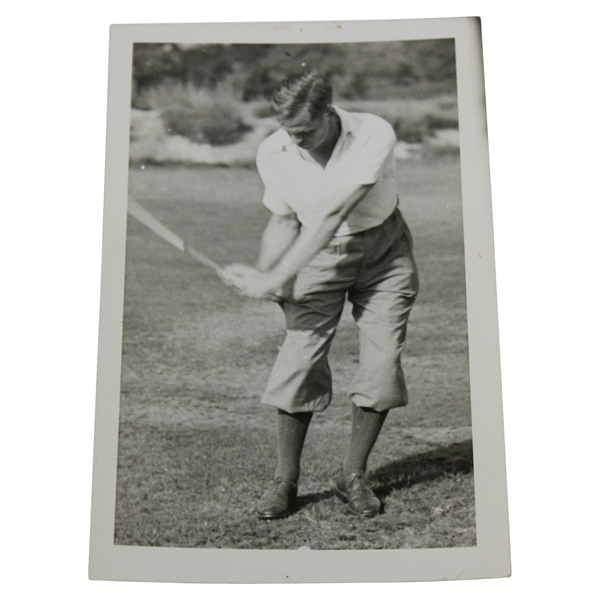 Bobby Jones Original Sequence Photo Used in Alex Morrison Book with Stamp Pg 44