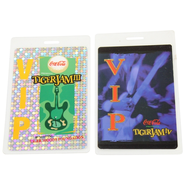 Tiger Jam III & IV VIP Passes Presented by Coca-Cola - Very Good Condition