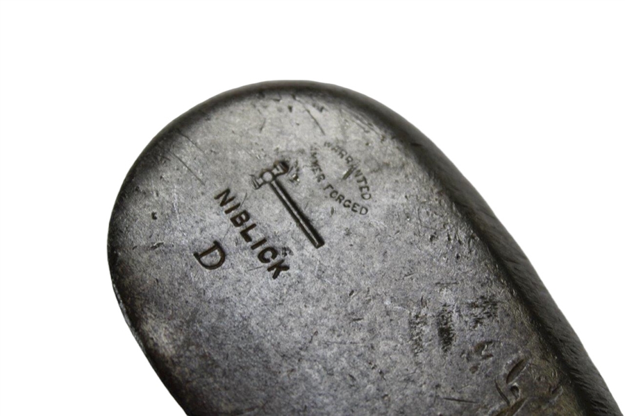 Vintage Niblick D Hammer Warranted Forged Wedge 