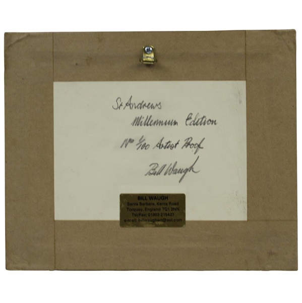 St Andrews 'Home of Golf' Millennium Ed 1/100 Artist Proof Resin Gold Leaf by Bill Waugh