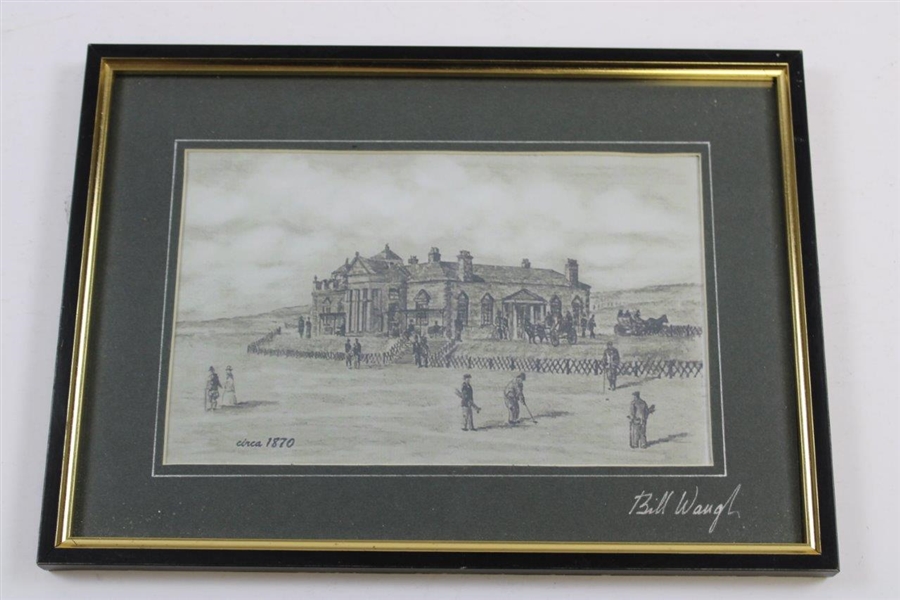 Set of Four (4) Royal & Ancient Clubhouse 'Development' Pictures by Artist Bill Waugh