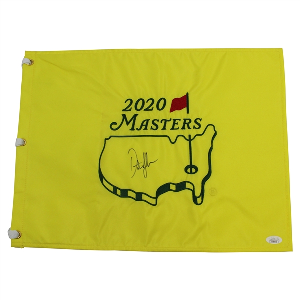 Dustin Johnson Signed 2020 Masters Embroidered Flag JSA #VV80850