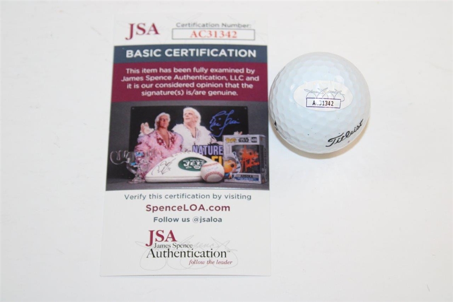 Will Zalatoris Signed Masters Logo Golf Ball JSA #AC31342