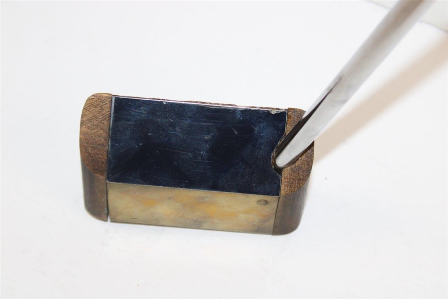Wooden Head Putter with Mirror For Aim