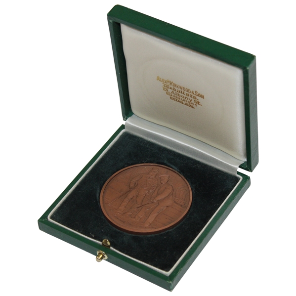 Old Tom & Young Tom Morris Kirkwood & Son Edinburgh Commemorative Medal in Original Box