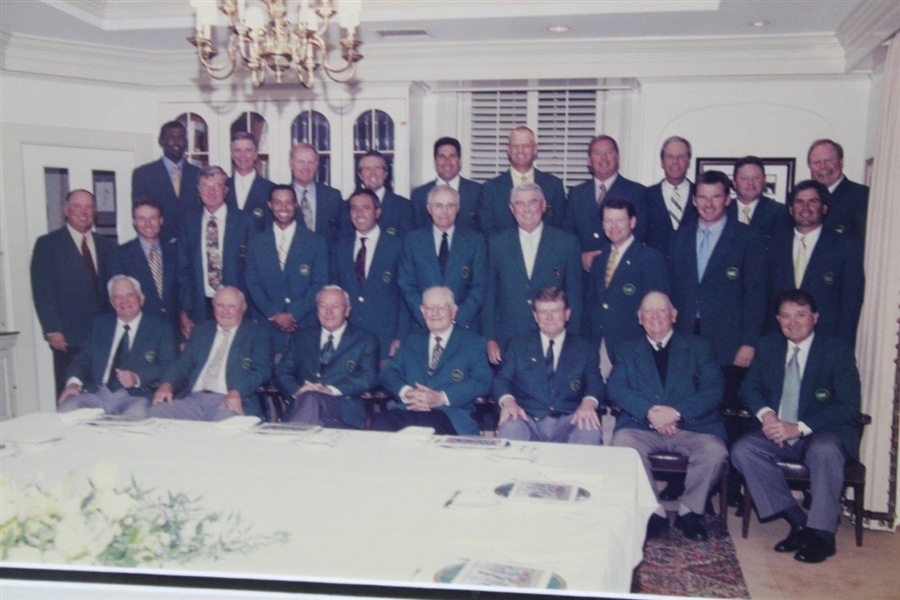 Gary Player's Personal 2003 Masters Tournament Club Dinner Photo - Framed