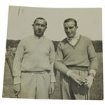 Henry Cotton with Walter Hagen Original 1933 Photo - Henry Cotton Collection