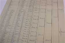 1948 The Amateur Golf Championship At Royal St. George's Bracket/Pairings Sheet - Filled Out