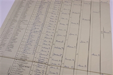 1948 The Amateur Golf Championship At Royal St. George's Bracket/Pairings Sheet - Filled Out