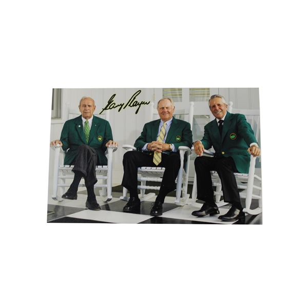Gary Player's Personal Signed 'Big 3' in Augusta Green Jackets Photo JSA ALOA
