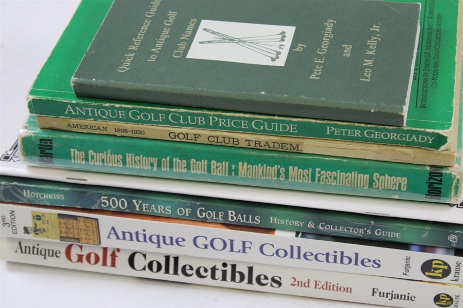 Twenty-Three (23) Golf Research Books About Clubs, Balls, Makers, Marks, & more