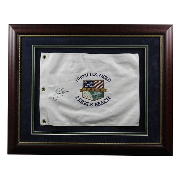 Jack Nicklaus Signed GB Ltd Ed 2000 US Open at Pebble Beach Flag #717/2000 - Framed JSA ALOA