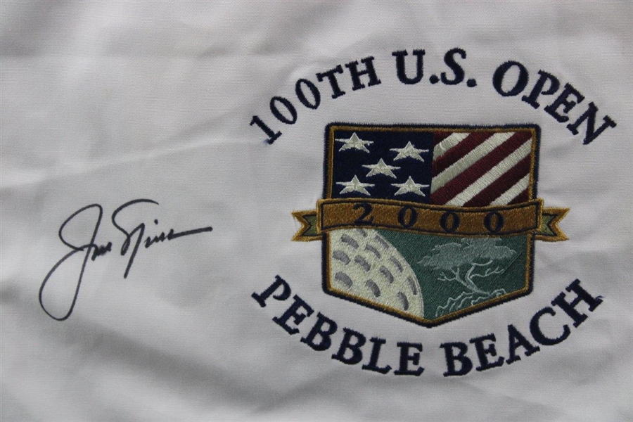 Jack Nicklaus Signed GB Ltd Ed 2000 US Open at Pebble Beach Flag #717/2000 - Framed JSA ALOA
