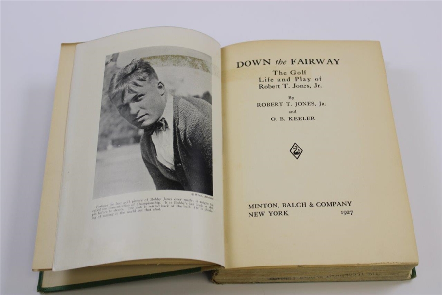 1927 1st Edition Bobby Jones Down The Fairway 