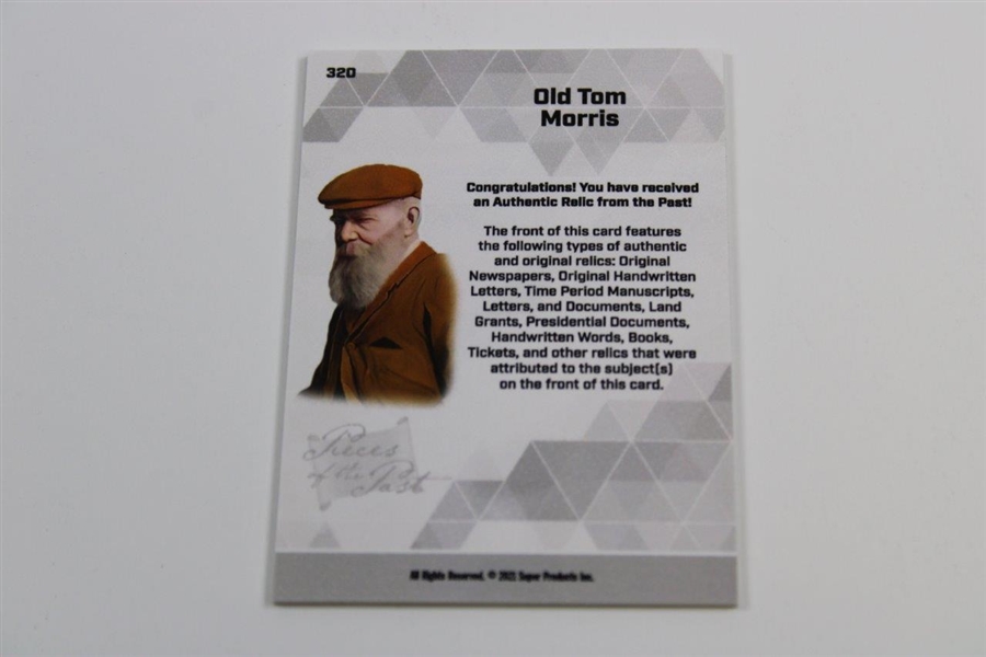 Old Tom Morris “Pieces of the Past” Relic Card