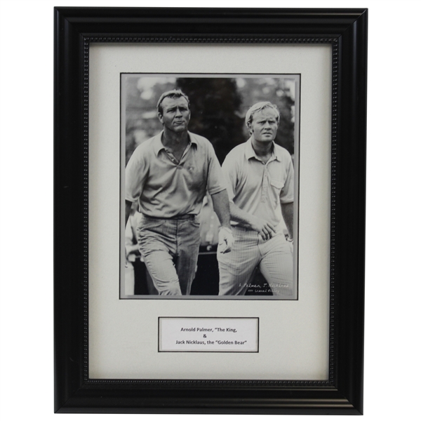 Arnold Palmer & Jack Nicklaus '1971 Laurel Valley' Framed Photo- John Andrisani Collection