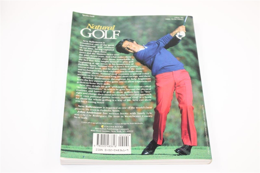 Seve Ballesteros - Natural Golf' Book by John Andrisani - John Andrisani Collection