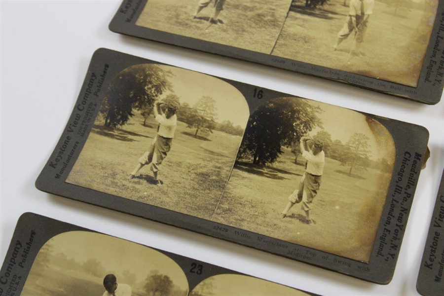 Grantland Rice Eight (8) Great Moments in Golf Keystone Viewer Cards