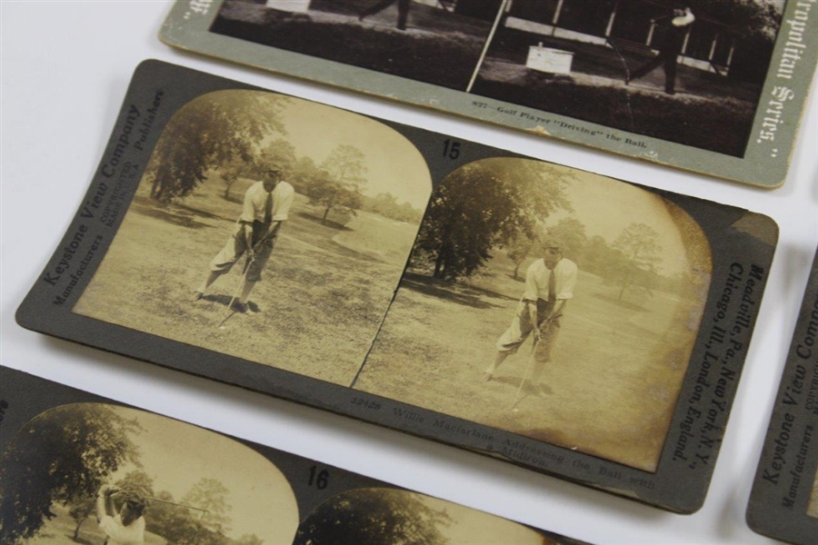 Grantland Rice Eight (8) Great Moments in Golf Keystone Viewer Cards