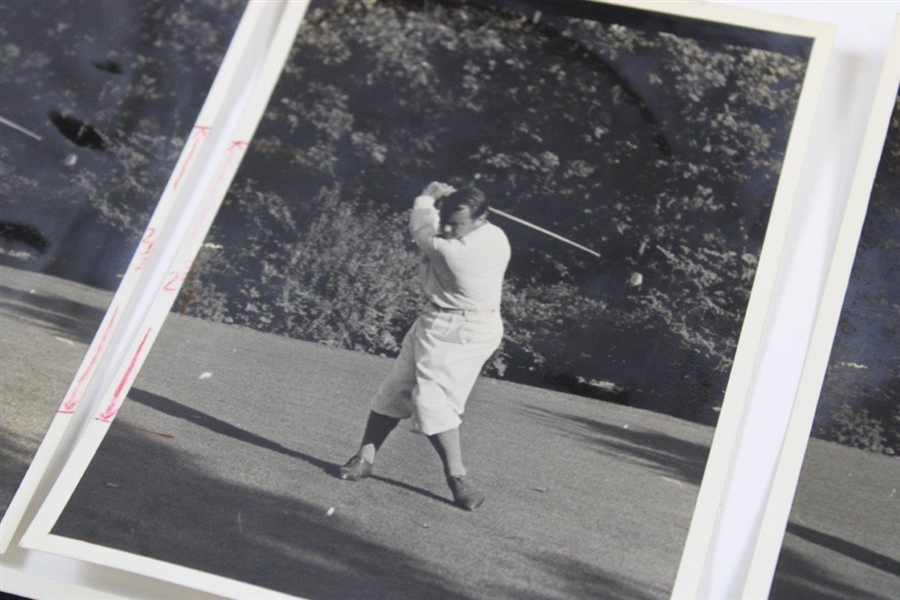 Gene Sarazen Swing Sequence Photos Used in Book by Alex Morrison