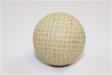 Circa 1890's Z Hutchison 27 Golf Ball Line Cut Gutty Golf Ball - Size 27 - Roberto Collection