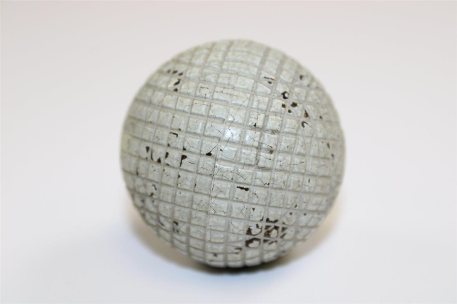 Circa 1880's The Melfort 27 1/2 Line Cut Gutty Golf Ball - Hardison Collection