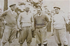 Early 1930s Augusta National GC Photo of Bobby Jones, Jones, Sr. & others