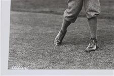 Francis Ouimet Posed Follow Through at Sandwich Championship Course Wire Photo