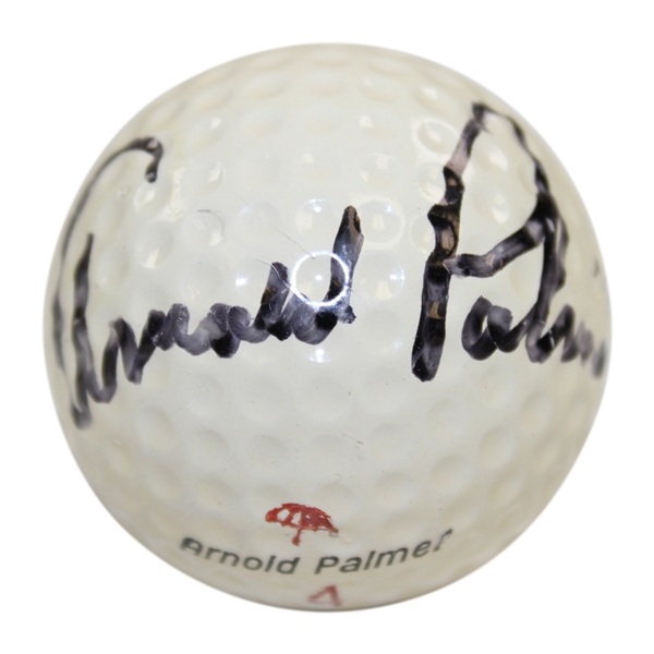 Arnold Palmer Signed Vintage Signature 'Arnold Palmer' Logo Golf Ball - Ralph Hackett Collection JSA ALOA