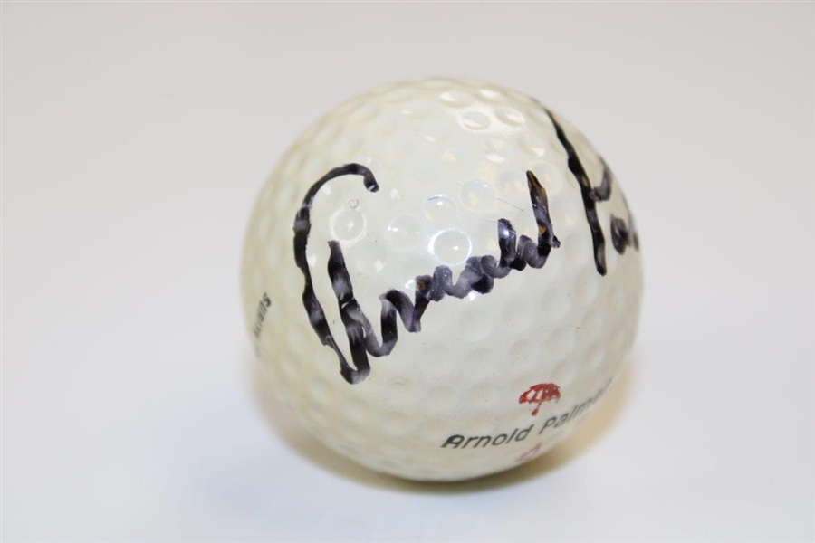 Arnold Palmer Signed Vintage Signature 'Arnold Palmer' Logo Golf Ball - Ralph Hackett Collection JSA ALOA