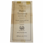 1948 Scorecard for Masters Tournament WTNT Radio Booklet