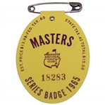 1965 Masters Tournament Series Badge #18283 - Nicklaus Win