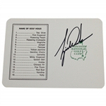 Tiger Woods Signed Augusta National Scorecard Circa 1997 with Letter & JSA #X36079