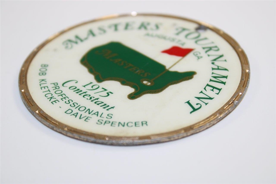 Bob Goalby's 1975 Masters Contestant Bag Tag - Nicklaus Win