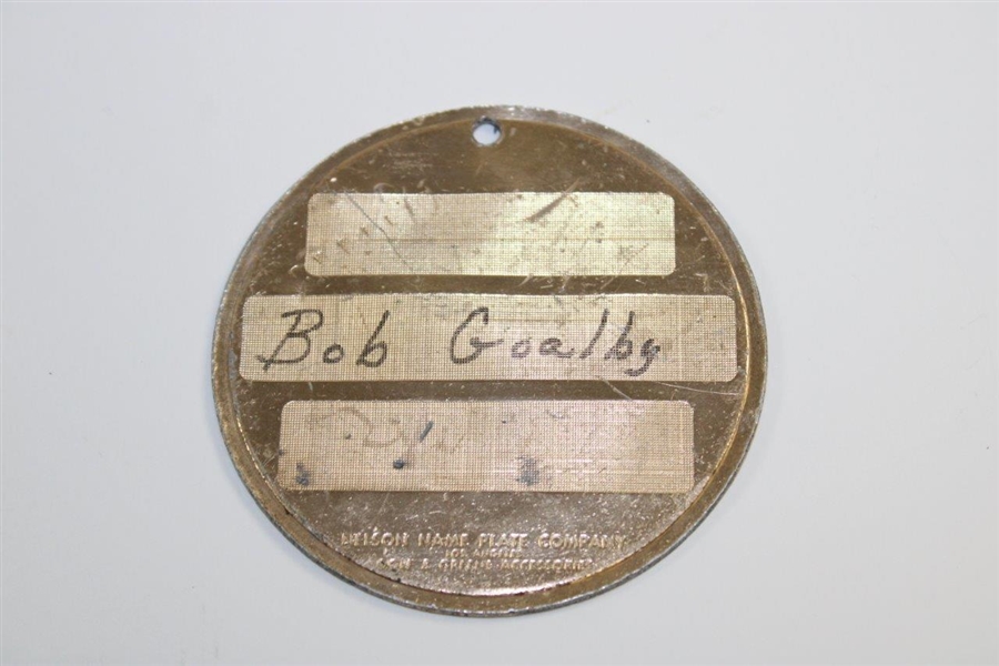 Bob Goalby's 1975 Masters Contestant Bag Tag - Nicklaus Win