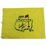 Jack Nicklaus & Arnold Palmer Signed 2005 Masters Tournament Embroidered Flag JSA #Y62190