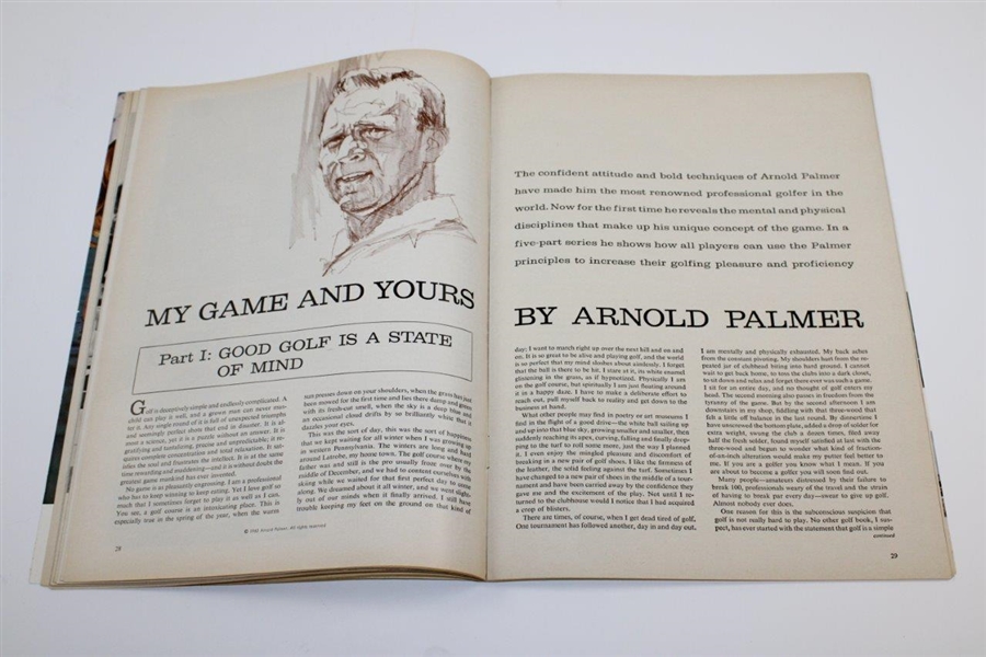 Arnold Palmer Signed 1963 Sports Illustrated 'My Game and Yours' July 18th JSA ALOA